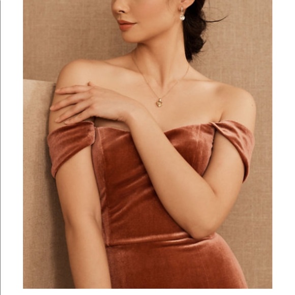 BHLDN Jenny Yoo Issa Velvet bridesmaid Dress - Picture 3 of 15